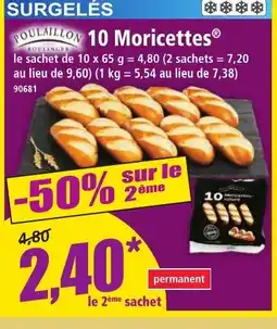 Norma POULAILLON 10 Moricettes offre