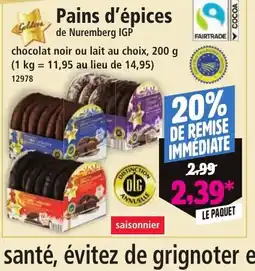 Norma Pains d'épices offre