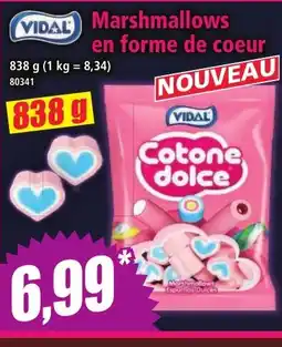 Norma VIDAL Marshmallows en forme de coeur offre