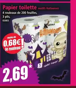 Norma Papier toilette motifs Halloween offre