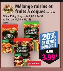 Norma ARDILLA Mélange raisins et fruits a coques offre