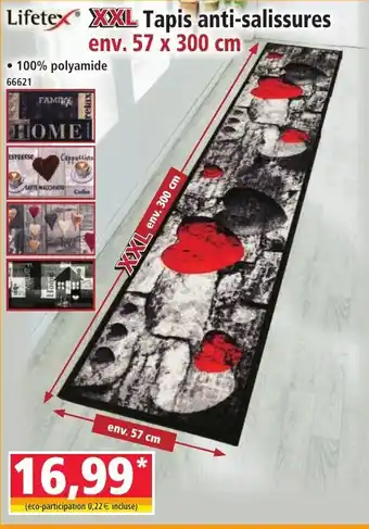 Norma LIFETEX XXL Tapis anti-salissures offre