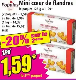 Norma POPPIES Mini cœur de flandres offre