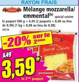 Norma Mélange mozzarella/ emmental offre