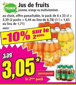 Norma TRIMM Jus de fruits offre
