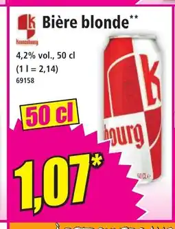 Norma K Bière blonde offre
