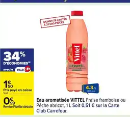Carrefour VITTEL Eau aromatisée offre