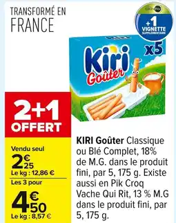 Carrefour KIRI Goûter offre
