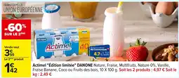 Carrefour DANONE Actimel Édition limitée offre