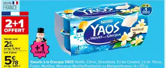Carrefour YAOS Yaourts à la Grecque offre