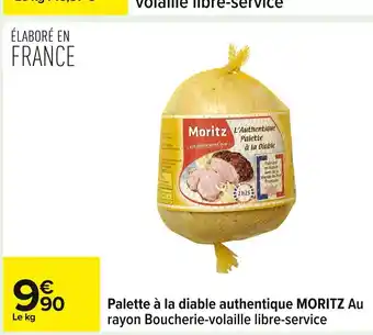 Carrefour MORITZ Palette à la diable authentique offre