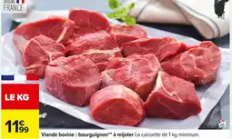Carrefour Viande bovine: bourguignon à mijoter offre
