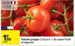 Carrefour Tomate grappe offre