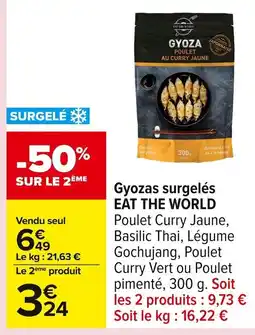 Carrefour EAT THE WORLD Gyozas surgelés offre
