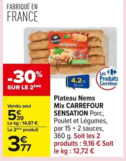 Carrefour CARREFOUR SENSATION Plateau Nems Mix offre