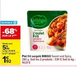Carrefour BIBIGO Plat frit surgelé offre