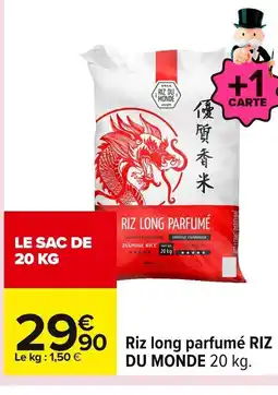 Carrefour RIZ DU MONDE Riz long parfumé offre
