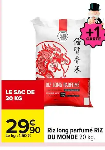Carrefour RIZ DU MONDE Riz long parfumé offre