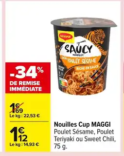 Carrefour MAGGI Nouilles Cup offre