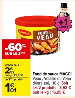 Carrefour MAGGI Fond de sauce offre