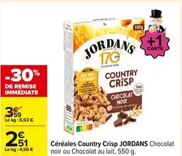 Carrefour JORDAN'S Céréales Country Crisp offre