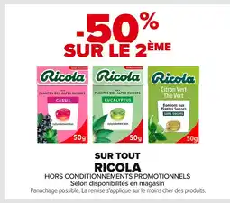 Carrefour RICOLA Sur tout offre