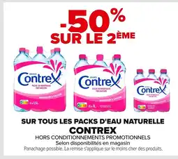 Carrefour CONTREX Sur tous les packs d'eau naturelle offre