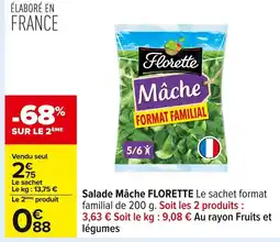 Carrefour FLORETTE Salade Mâche offre