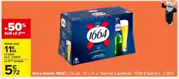 Carrefour 1664 Bière blonde offre