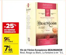 Carrefour BEAUMANOIR Vin de l'Union Européenne offre