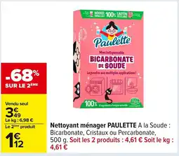 Carrefour PAULETTE Nettoyant ménager offre