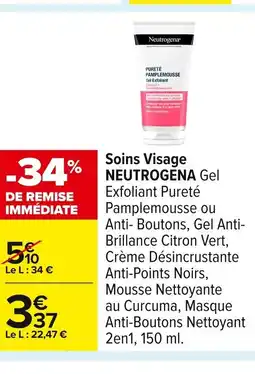 Carrefour NEUTROGENA Soins Visage offre