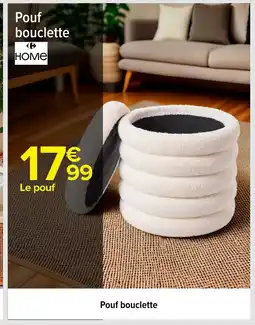 Carrefour Pouf bouclette offre