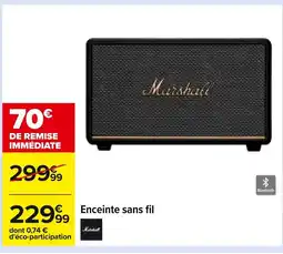 Carrefour Enceinte sans fil offre