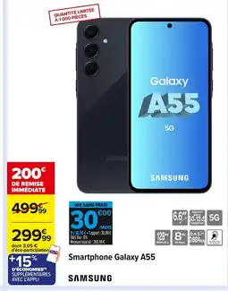 Carrefour SAMSUNG Smartphone Galaxy A55 offre