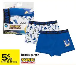 Carrefour Boxers garçon offre