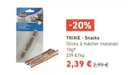 Tom&Co TRIXIE -Snacks Sticks à mâcher matatabi offre