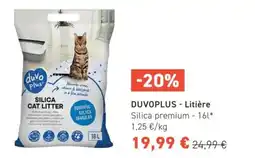 Tom&Co DUVOPLUS -Litière Silica premium offre