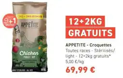 Tom&Co APPETITE Croquettes Toutes races - Stérilisés/ light offre
