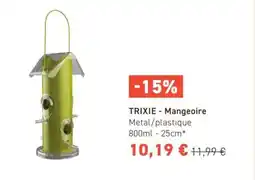 Tom&Co TRIXIE -Mangeoire Metal/plastique offre