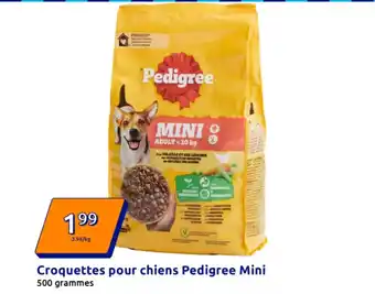 Action Croquettes pour chiens Pedigree Mini offre