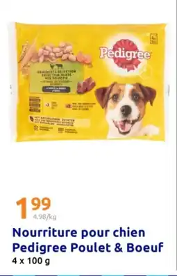 Action Nourriture pour chien Pedigree Poulet & Boeuf offre