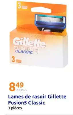 Action Lames de rasoir Gillette Fusion5 Classic offre