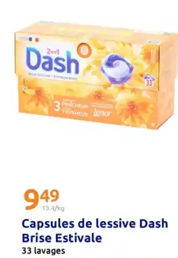 Action Capsules de lessive Dash Brise Estivale/Zomerse Bries offre