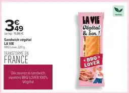 Carrefour Sandwich végétal LA VIE offre