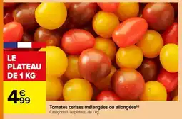 Carrefour Tomates cerises mélangées ou allongées offre