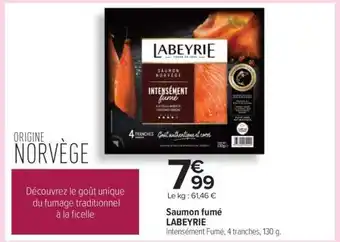 Carrefour SAUMON FUMÉ LABEYRIE offre
