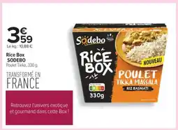 Carrefour Rice Box SODEBO offre