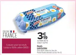 Carrefour Oeufs LUSTUCRU offre