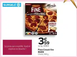 Carrefour Pizza Crousti fine MARIE offre